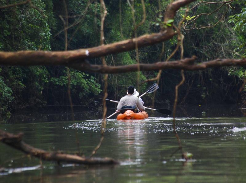 Kayaking and exploring the rainforest from your Iguazu jungle lodge