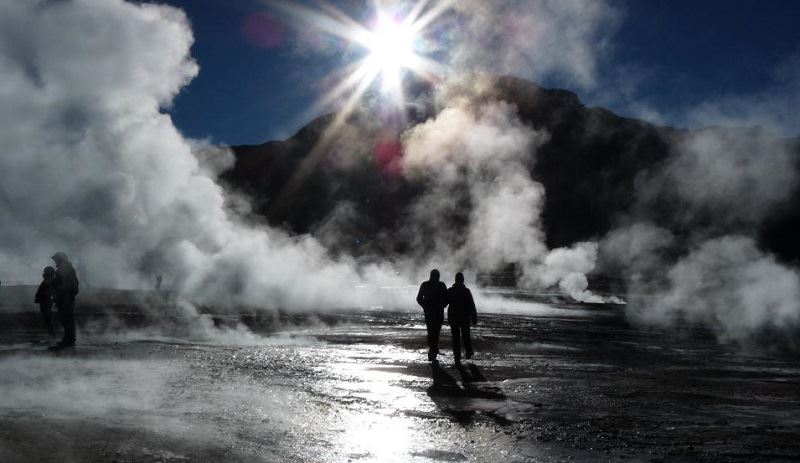 The El Tatio geyser field is spectacular in the very early morning - wrap up nice and warm!